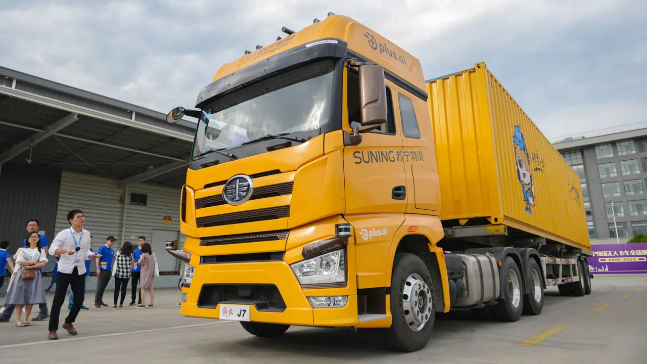 PlusAI Autonomous Trucking Trailers