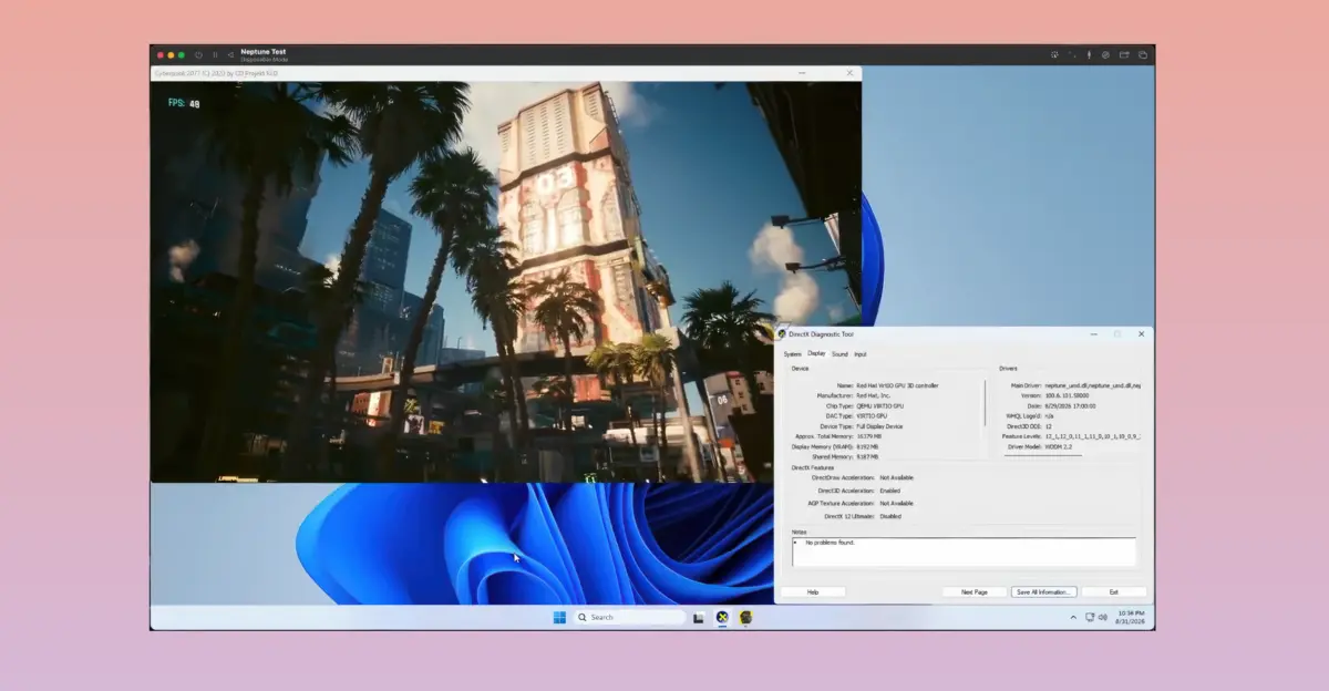 UTM 5.0.5 Beta Brings DirectX 12 FL12_1 to Windows 11 VMs on Mac