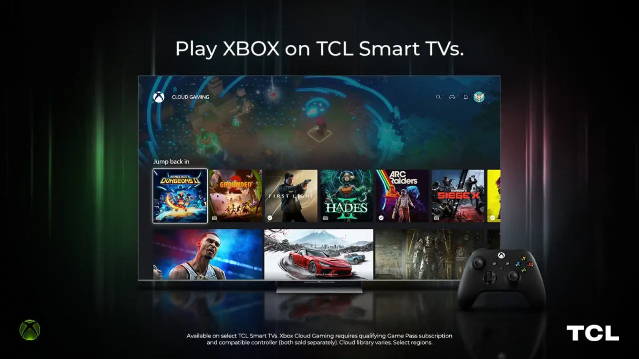 Xbox Cloud Gaming Expands to TCL Smart TVs Ahead of Streaming Caps
