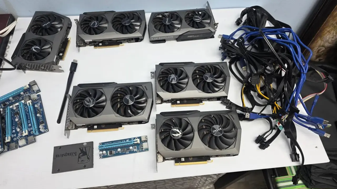 Zotac RTX 3070 GPUs Found in Basement Mining Rig: 12 Cards Available