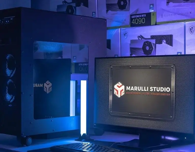 Workstation with 15 NVIDIA RTX 4090 GPUs on a single motherboard