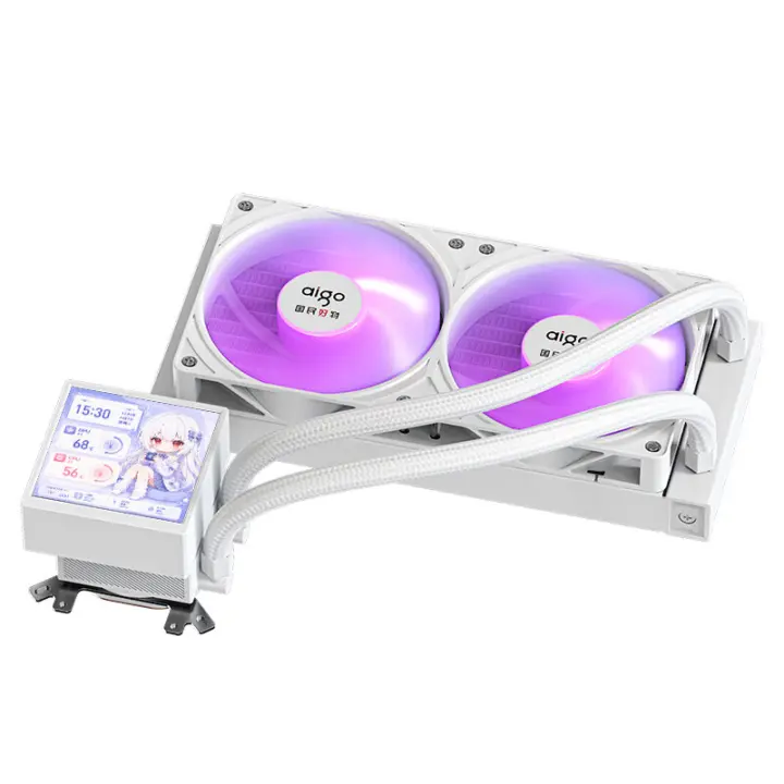 Aigo Ice Soul R240PRO AIO liquid cooler with 3.95-inch LCD screen