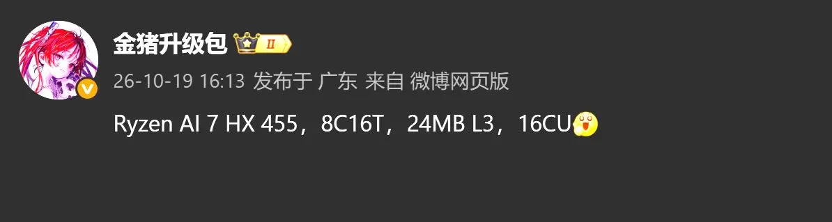 AMD Ryzen AI 7 HX 455 processor concept