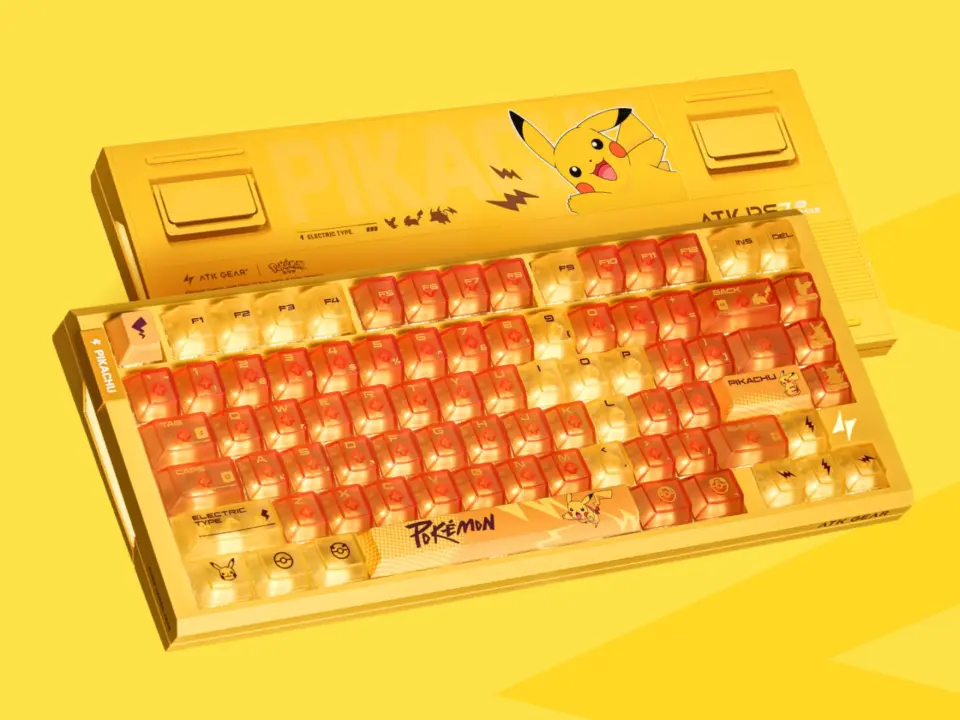 ATK launches Pikachu-themed RS7 Air keyboard and F1 V3 mouse with 8kHz polling for around $119