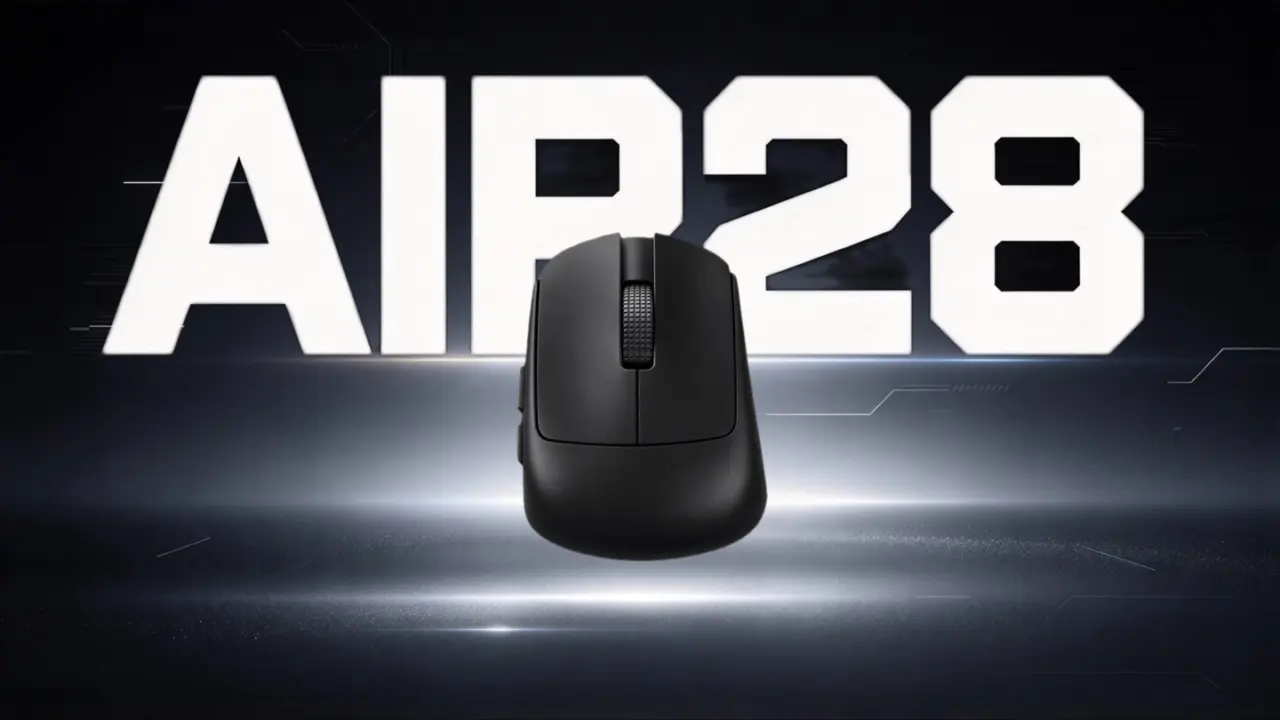 Darmoshark Air 28 mouse weighs 28g and ships with 8kHz polling receiver