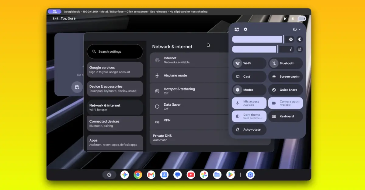 Developer runs Googlebook OS on Apple Silicon Macs with GPU acceleration