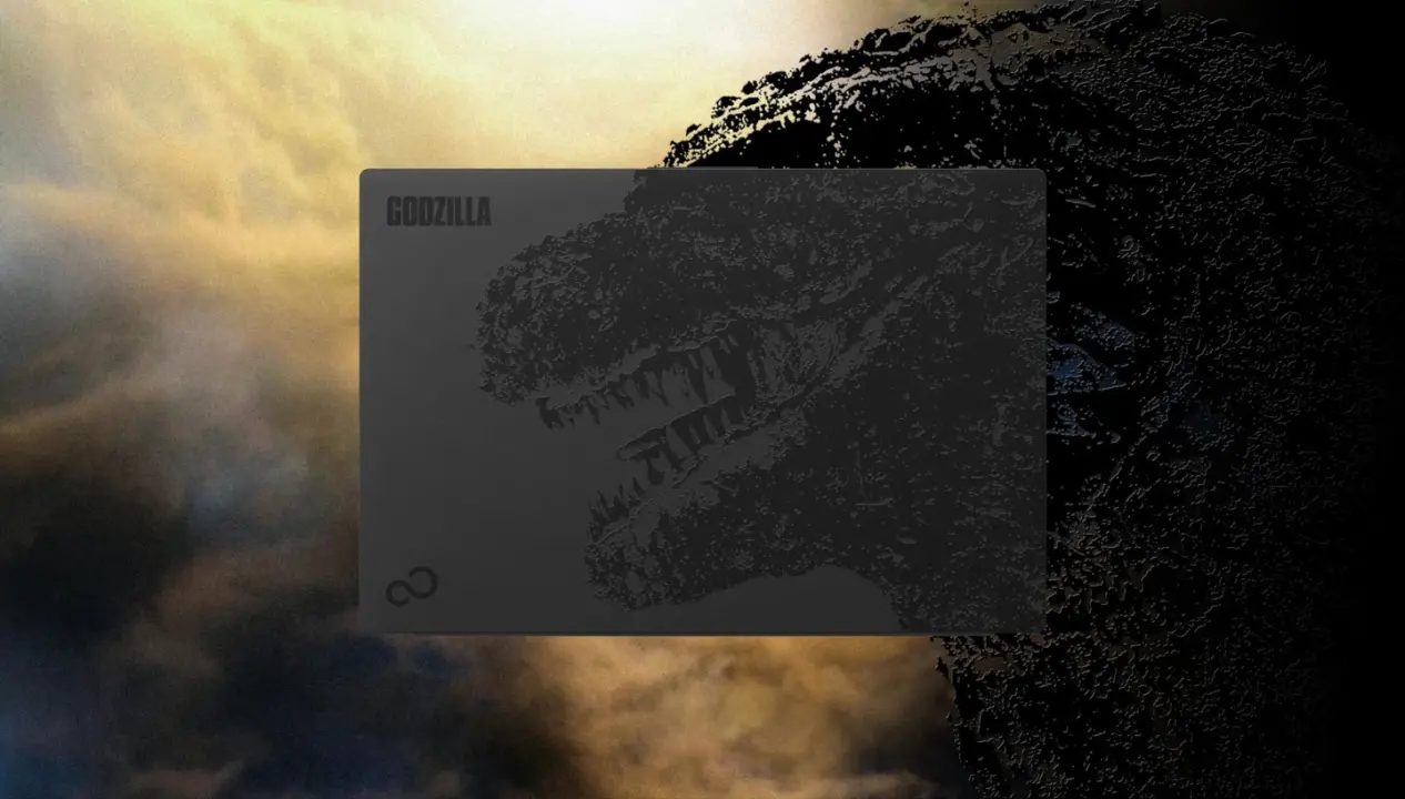Fujitsu FMV Zero Note U WU3G-L3 laptop with Godzilla branding
