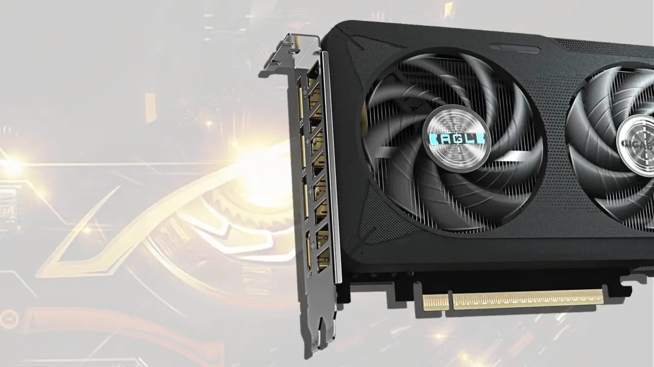 GIGABYTE graphics card with broken fan blades