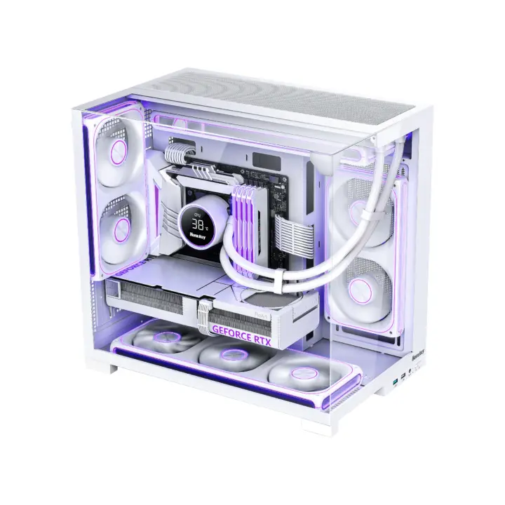 Huntkey S980 Vision M PC case lists for around $40 with three-sided pillarless glass
