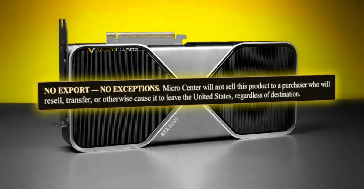 Micro Center now requires ID and no-export declaration for RTX 5090 purchases