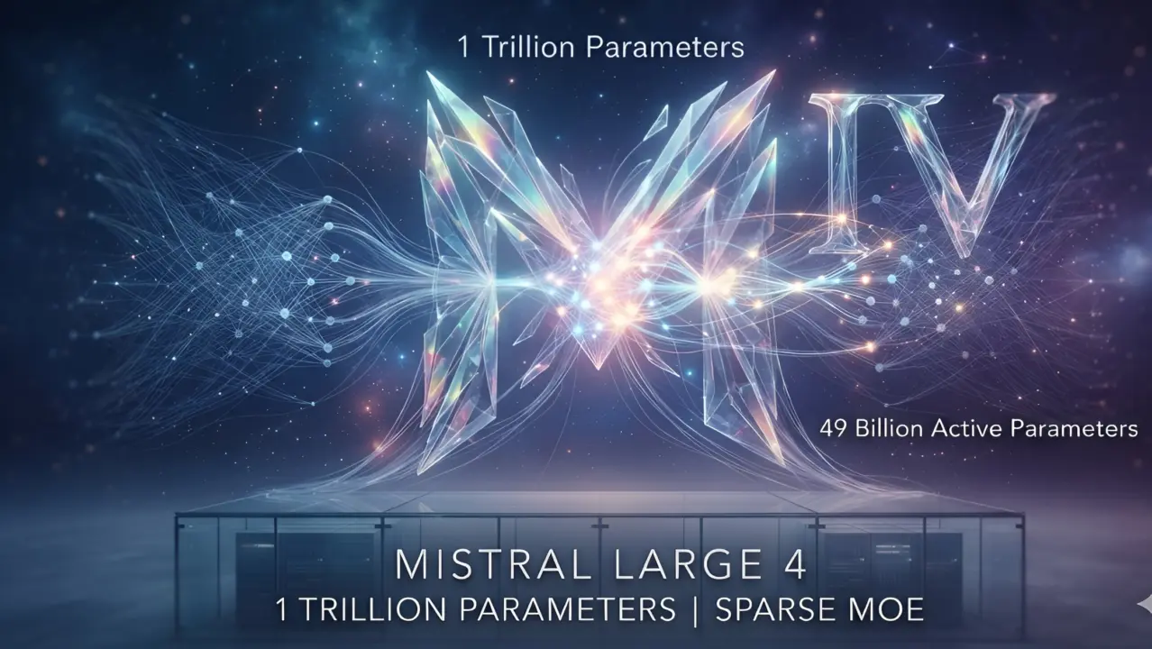 Mistral Large 4 launches with 1 trillion parameters and 49 billion active weights