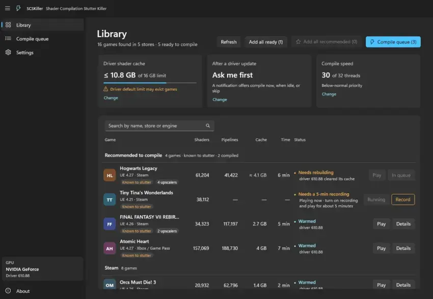 SCSKiller open source tool interface