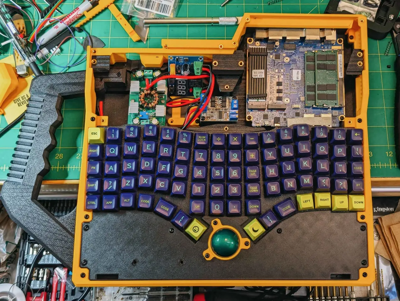 Slurp Burgers Slurptop custom laptop with 24V power tool battery