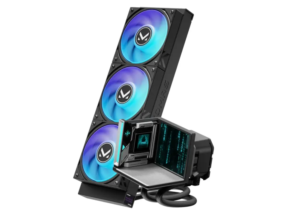TCOMAS GATE 360 AIO liquid cooler features motherboard micro-landscape display for $134