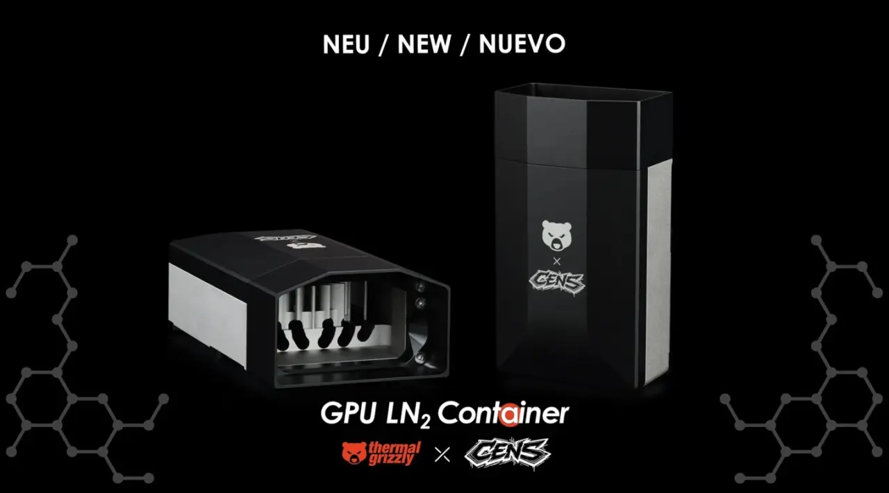 Thermal Grizzly launches TG x CENS LN2 Container for extreme GPU overclocking