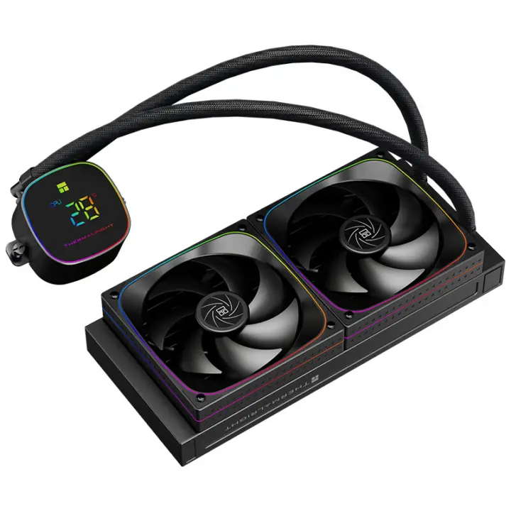 Thermalright Frozen Horizon 240 DIGITAL BLACK ARGB AIO cooler with rotatable LCD display