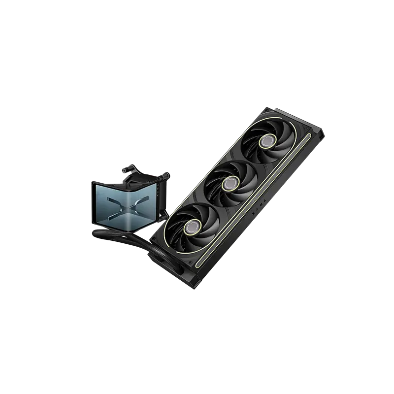 TRYX PANORAMA SE 360 V2 AIO liquid cooler with curved AMOLED display