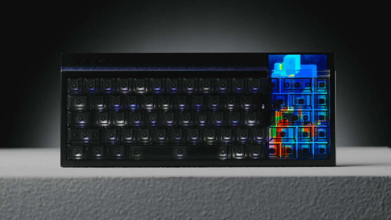 TRYX VESTRA VISION keyboard packs 5.48-inch OLED screen and 8kHz polling rate