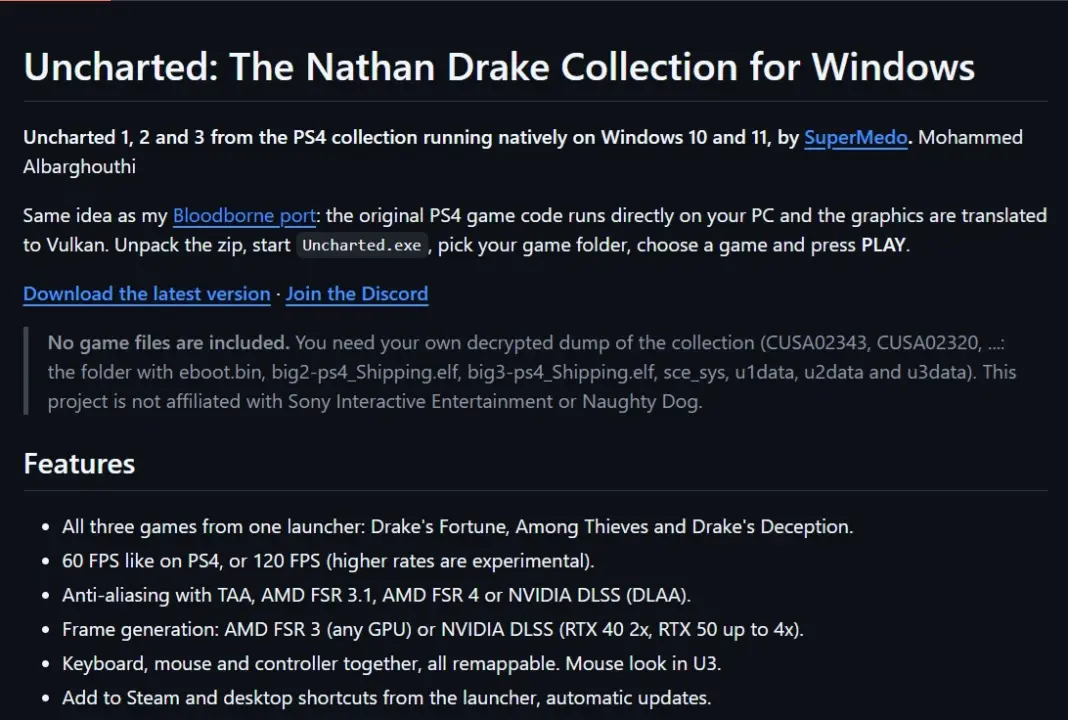 Uncharted Nathan Drake Collection gameplay on PC