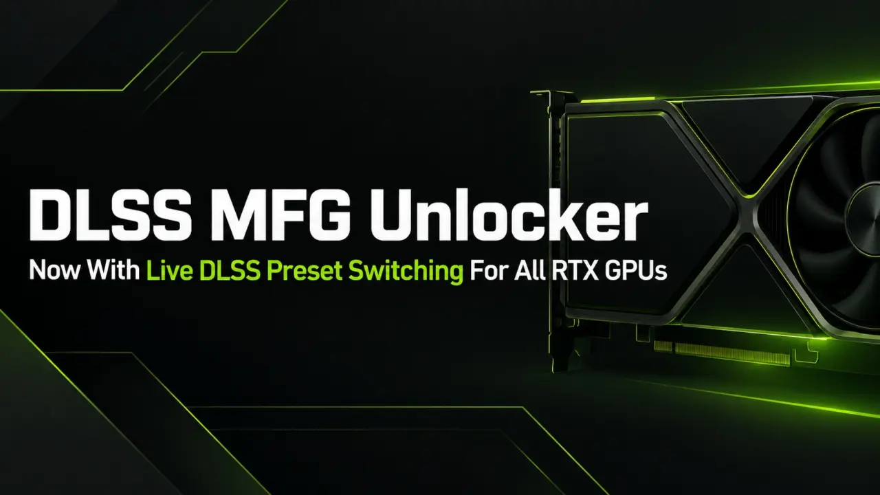 Universal MFG Unlocker 1.6.1 enables real-time DLSS preset switching on RTX 20 through 50 Series GPUs