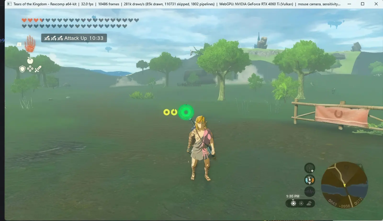 Zelda: Tears of the Kingdom gameplay on PC
