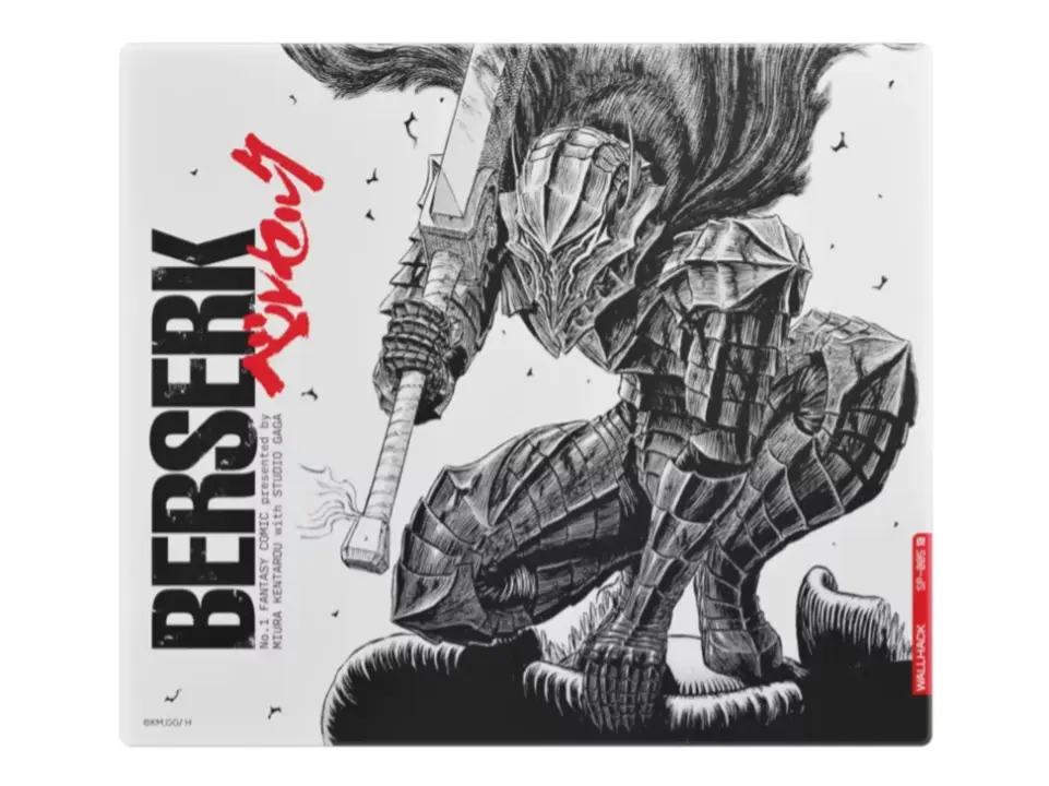 WALLHACK SP-005 Berserk glass mousepad hits $149 with anime motifs