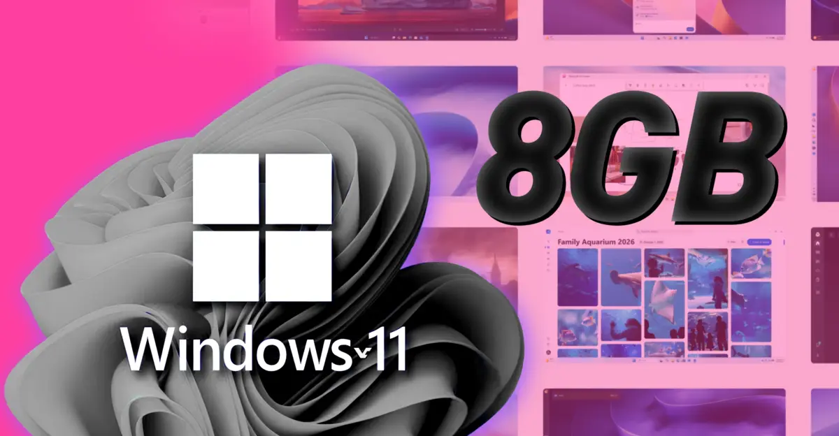 Windows 11 build 26300.9550 delivers 20% faster UI responsiveness and saves 200MB of RAM on 8GB systems
