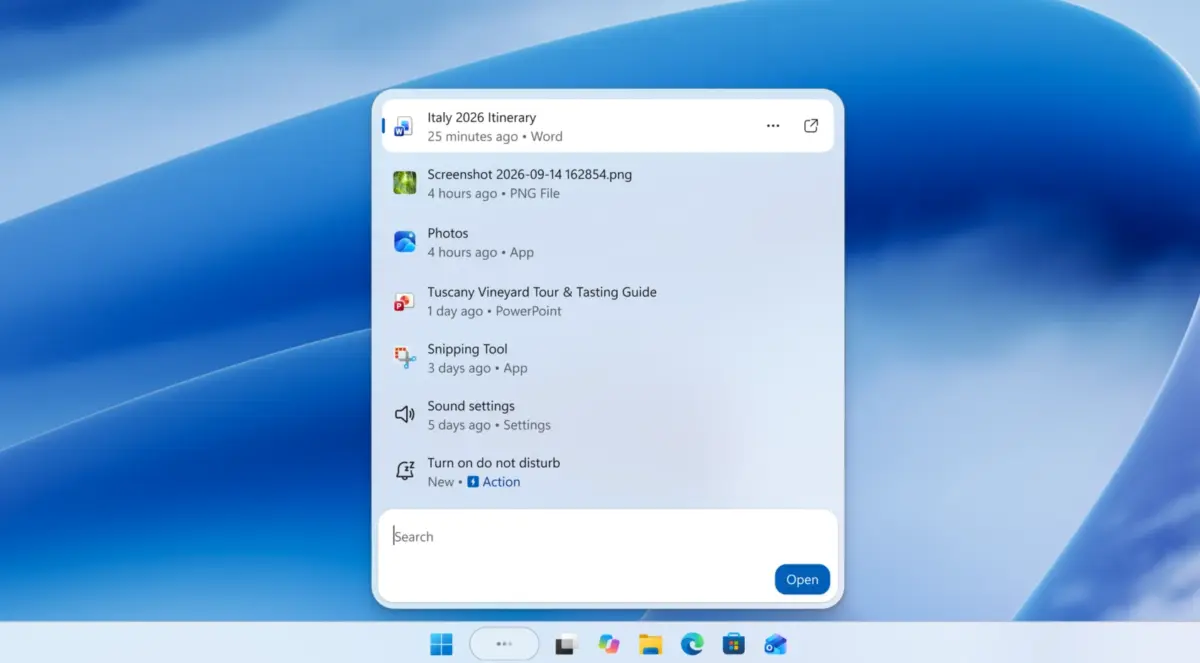 Windows 11 Search gets WinUI 3 rebuild, inline settings controls and single-list layout