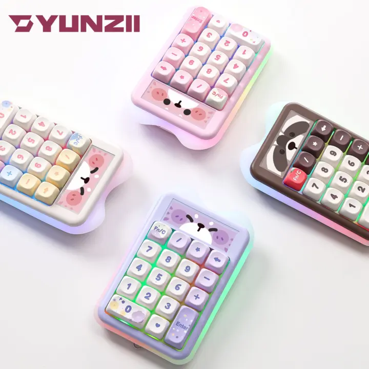 YUNZII C21 Numeric Keypad Features Custom Display with Calculator Mode and Mini Games
